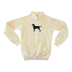 The Black Dog Legacy Collection Quarter-Zip Pullover Sweatshirt | XS | Cream